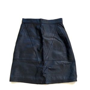 Vintage Leather Skirt